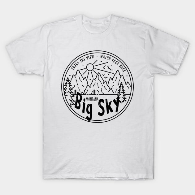 Big Sky - TV SHOW T-Shirt by frickinferal